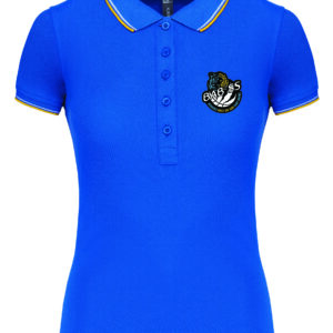 Polo liseré coupe droite femme