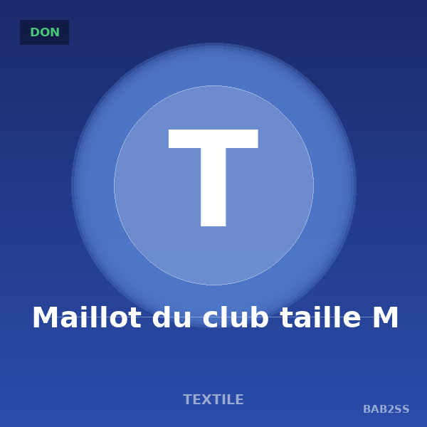 Maillot du club taille M